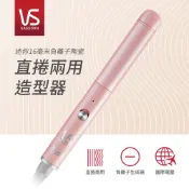 【HOTAI購】【VS 沙宣】迷你16mm負離子陶瓷直捲兩用造型器 VSCS0110PIW【北都】