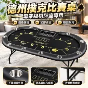 【摺疊可定製尺寸】德州撲克桌 德州撲克比賽桌 籌碼棋牌室專用 摺疊桌面 桌布 德州桌子 德州撲克籌碼