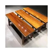 (店+)非洲黃花梨實木長條凳 胡桃木長條椅凳子 奧坎原木長板凳家用換鞋凳