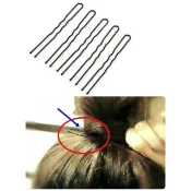 U型包頭叉 黑色U型髮叉 DIY(1隻1元～10隻為一單位出貨 )U型夾黑色髮夾/空姐/新娘造型/婚秘/婚紗攝影包頭U夾