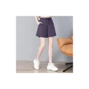 (店+)短褲女款夏季涼感褲夏天運動褲冰絲休閒褲五分褲透氣平口女生短褲寬褲五分褲薄款彈力抽繩運動短褲下著吸濕排汗褲速乾褲高腰工作褲哈倫褲