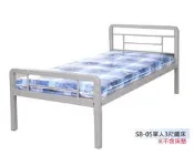 SB05單人3尺鐵床架 承重300kg 保用十年以上 比一般木床底高 全卡榫零螺絲組立