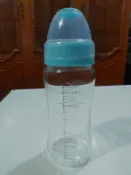 亞米兔防脹寬口晶鑽玻璃奶瓶260ml 二手