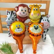 48H內出貨🍎現貨《動物氣球手拿棒》動物手持鋁箔棒 鋁箔氣球 派對用品 生日 慶生 氣球布置 氣球棒 動物氣球 周歲