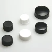 順億儀器 《實驗室耗材專賣》ALWSCI 2ml Vial瓶蓋 黑色實心蓋 含8mm PTFE膜/silicone墊片 100pcs/pk 實驗儀器 塑膠製品 鐵氟龍/矽膠墊片