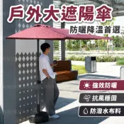 (店+)可升降半邊傘 戶外防雨庭院陽台遮陽傘 室外綠植花園植物側邊太陽傘 升降調節 節省空間 防曬防雨 庭院露台必備
