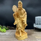 (店+)【LEEHER】濟公活佛/崖柏雕刻/佛堂供奉/護佑平安/濟公佛像/黃楊木/木雕