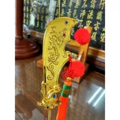 【靜福緣】精品柳絲合金製『神尊用 關刀(明)』1尺3、1尺6 青龍偃月刀 大刀 關聖帝君 關公 神明法器