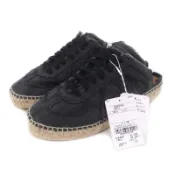 【DOKODEMO】全新Maison Margiela 24 22 S38WS0192 繫帶牛仔布草編鞋，黑色，37 碼，西班牙製造，附鞋盒和防塵袋