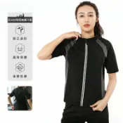 心靈避風港 【爆汗燃脂】暴汗服 健身服 運動上衣 跑步上衣 發汗衣 緊身上衣 反光拉鍊設計 拼色修身 透氣排汗 夜跑安全 健身運動必備