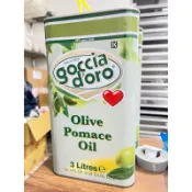 義大利原瓶原裝進口得康goccia d'oro純橄欖油100%Pure Olive oil  3000ml