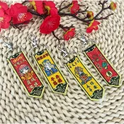 客製化 香火袋 玄天上帝結緣品天上聖母媽祖天妃娘娘鑰匙扣文創產品布藝刺繡