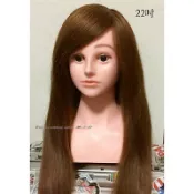 台灣出貨⭐️22吋24吋咖啡棕髮帶肩膀假人頭安妮頭混合髮25mm電棒28mm電棒八齒六齒玉米夾8齒6齒玉米鬚夾平板離子夾