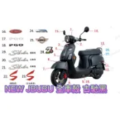 PGO 消光黑 NEW JBUBU 古馳黑 把手上蓋 把手下蓋 左車身蓋 右車身蓋 前土除 面板 擋風板 豬鼻子 車殼