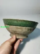 清代 石灣窯 綠釉 筆洗 水洗，古樸造型，包槳老道，文房用品7381