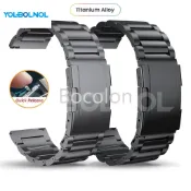 適用於華碩ASUS VivoWatch 6/5/SP钛合金錶帶 VivoWatch BP/SE 20 22mm钛金屬腕带