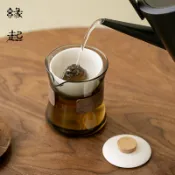 【緣起】360°旋轉逍遙壺 自動懶人泡茶神器 戶外出差玻璃茶具 小青柑沖泡茶壺 帶蓋過濾公道杯  玻璃防燙茶壺 茶水分離