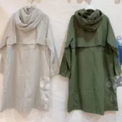 a la sha【全新、淺卡SM】 阿財烏龍長版風衣外套$3590