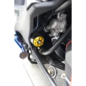 [DRG Mmbcu 曼巴 cnc車台塞 ]車架塞 固定塞 改KOSO傳動蓋 左邊 左側 黑紅藍金 鍍鈦 CF 左車台塞