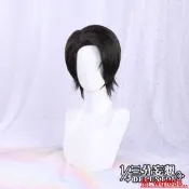 【小新cosplay】三分妄想咒術回戰乙骨憂太角色定制cos黑色短款假毛cosplay假發