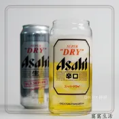 窩窩生活 日本Asahi朝日SUPER DRY辛口生啤紮啤杯高款可樂杯啤酒杯玻璃杯