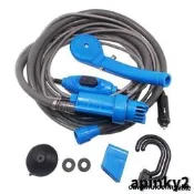 汽車車載12V 電動沖水器戶外淋浴器行動淋浴器 淋浴器 洗澡器 可擕式 海邊 溪邊 戶外用蓮蓬頭露營配備  露天市集