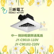 (店+)中一 三晰電工 JYE 側排輕鋼架2尺x 2尺 110V與 220V通風扇 JY-C9010 經濟型輕鋼架通風扇