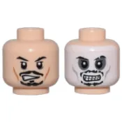 LEGO 樂高 膚色 人偶頭部 神鬼奇航 殭屍雙臉