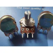 《129 166-167 392》B1K B10K B20K B50K 單連 3腳 可調電阻 電位器 短柄 付螺絲 可變