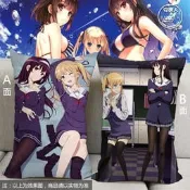 幻之空 內多圖(可來圖客製) 長中枕含枕心 家用枕套 路人女主的養成方法加藤惠詩羽英梨梨周邊動漫小抱枕靠枕 