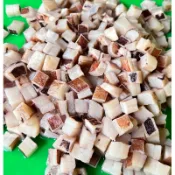 🌈 章魚燒小丸子用 秘魯章魚丁（魷魚） 圖1.2隨機出貨 淨重200g+-5% 500g+-5%  魷魚丁/章魚丁