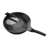 (店+)【THANKFUL 膳夫】鈦離子不沾深炒鍋 28cm 含蓋【福利品】