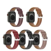 (店+)真皮錶帶 適用 Apple Watch SE 11 10 38mm 40mm 41mm 42mm 透氣 復古皮腕帶