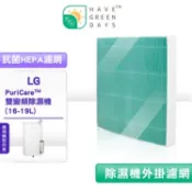 【怡和家電】綠綠好日 適用LG除濕機HEPA外掛 濾網 濾網殼MD161QBE0/MD171QSE0/MD181QWE0/MD191QCE0
