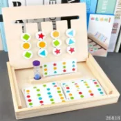 🐱‍🐉【四色邏輯遊戲】【教具】【思維訓練】【互動遊戲】鍛煉邏輯-山雨初晴