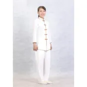 (店+)弘喧 立領直排 白滾金 靈修衣 禪服 打坐 套裝 茶服 道服 修道 居士服 慈惠堂 母娘 宮廟