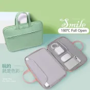 快樂一購 筆記本電腦 PU 皮套包 180 全開適用於 Matebook Deall XPS Mac M1 M2 女士男士 13