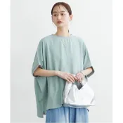 Nissen 涼感抗UV防皺蝙蝠袖襯衫 羅紋拼接 寬鬆顯瘦 休閒上衣 女裝 大尺碼 百搭