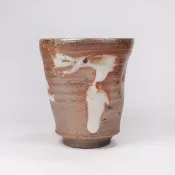 明芽窯 l 柴燒志野雲紋茶杯湯吞 H2