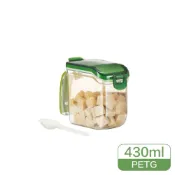 (店+)【LocknLock 樂扣樂扣】纖綠調味盒430ml附量匙-1入收納盒密封保鮮盒不受潮