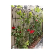 (店+)免運下殺  月季花架鐵綫蓮爬藤架薔薇 植物攀爬網支架 桿庭院 鐵藝柵欄