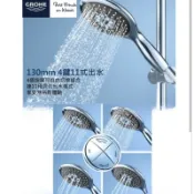 最後數量 Grohe 絕版斷貨 Power Soul 蓮蓬頭 Vitalio Rain 四段11式 26107000