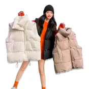 (店+)【QIDINA】秋冬必備百搭日系保暖厚背心-C / 馬甲 鋪棉外套 保暖外套 鋪棉背心 秋冬背心 保暖背心女