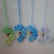 🔥現貨🔥日本 京都 下鴨神社 刺繡御守 紫陽花 葵 雪花