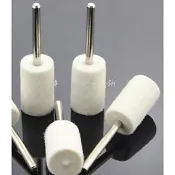 【雜貨鋪】5入/柄徑 3mm  頭部 5mm 圓柱形 羊毛拋光輪 羊毛磨頭 羊毛棒 玉石 金屬 電磨 刻磨機 各式拋光