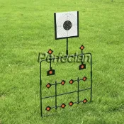 12-Plates Reset Shooting Target Spinner Target Metal Steel A