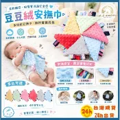 💎台灣現貨24h出貨💎寶寶安撫巾 嬰兒安撫巾 標籤安撫巾 安撫巾  安撫豆豆巾 寶寶哄睡方巾 造型方巾 嬰兒口水巾