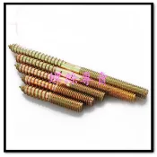 ⟡滿百出貨 ⟡M8 M10 *60 80 90 100 mm家具連接螺絲 雙頭牙螺絲 雙頭螺絲 床椅子帶自攻牙