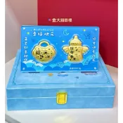金大囍銀樓現貨免運AU9999黃金0.5克寶寶禮盒小福寶禮盒彌月禮盒健康成長福氣滿滿新生兒禮盒滿週歲黃金禮盒男寶寶