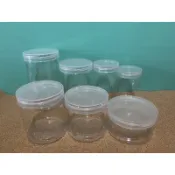(現貨) 附墊片 宅配免運 透明/鋁蓋/黑蓋PET透明罐 密封罐 塑膠罐